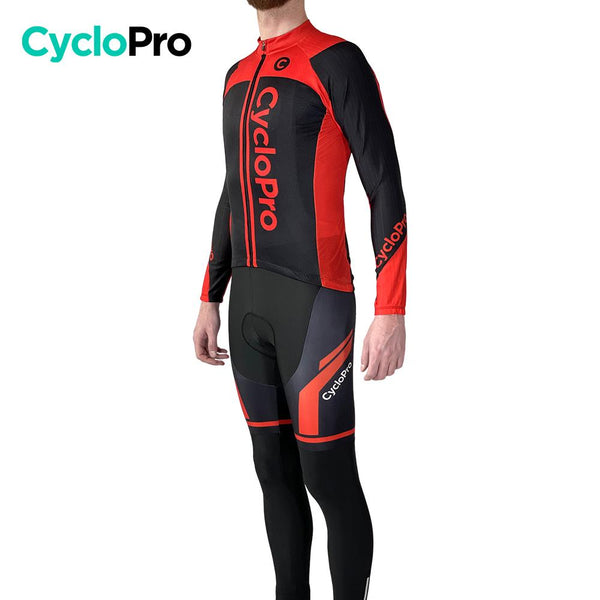Tenue cycliste hiver rouge - Flash+ tenue de cyclisme hiver GT-Cycle Outdoor Store 