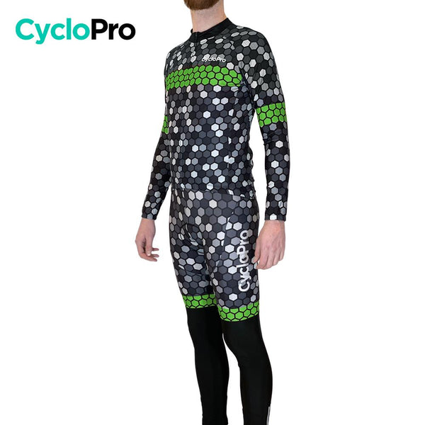 Tenue cycliste hiver Verte - Atmosphère+ tenue de cyclisme thermique GT-Cycle Outdoor Store 