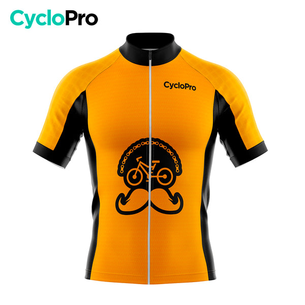 Roupa de ciclismo laranja - flor de idade