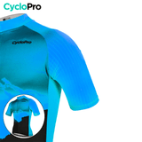 Tenue De Cyclisme Bleue - Altitude+ - DESTOCKAGE Tenue de cyclisme été CycloPro 