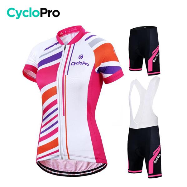 TENUE DE CYCLISME FEMME - ROAD+ - DESTOCKAGE Tenue de cyclisme été CycloPro 