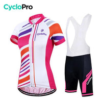 TENUE DE CYCLISME FEMME - ROAD+ - DESTOCKAGE Tenue de cyclisme été CycloPro Avec XS 