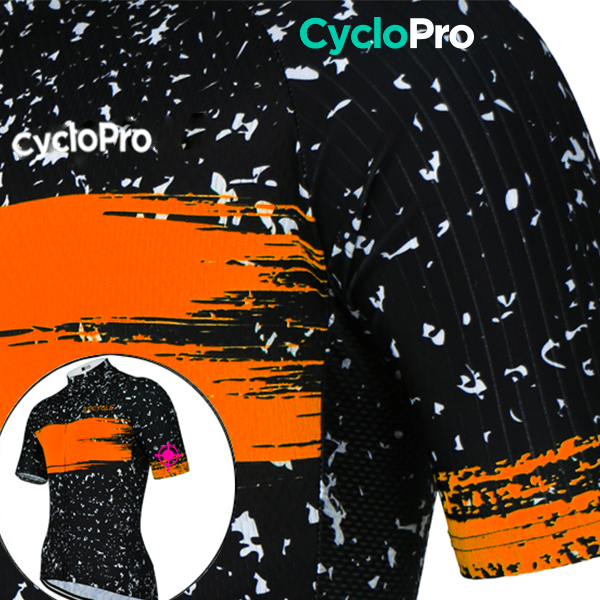 Tenue De Cyclisme Orange - Galaxy+ - DESTOCKAGE Tenue de cyclisme été Cyclo Pro 
