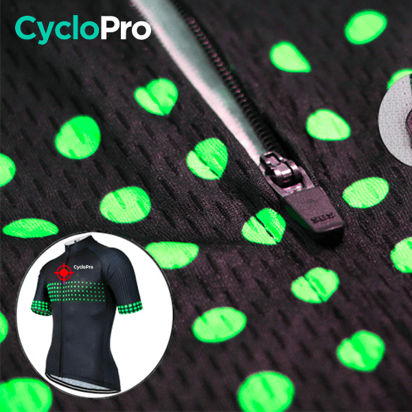 Tenue De Cyclisme Verte - Liberty+ - DESTOCKAGE Tenue de cyclisme été Cyclo Pro 