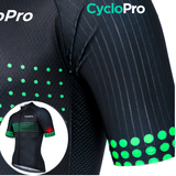 Tenue De Cyclisme Verte - Liberty+ - DESTOCKAGE Tenue de cyclisme été Cyclo Pro 