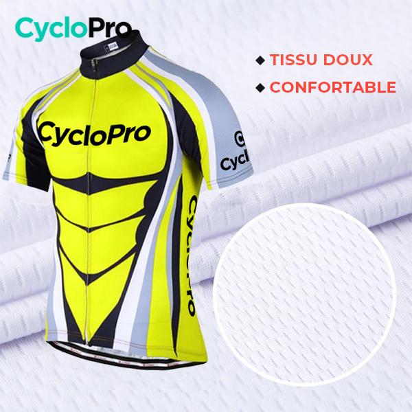 TENUE DE CYCLISTE ROUTE JAUNE - SHAPE+ Tenue de cyclisme été CycloPro 