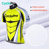 TENUE DE CYCLISTE ROUTE JAUNE - SHAPE+ Tenue de cyclisme été CycloPro 