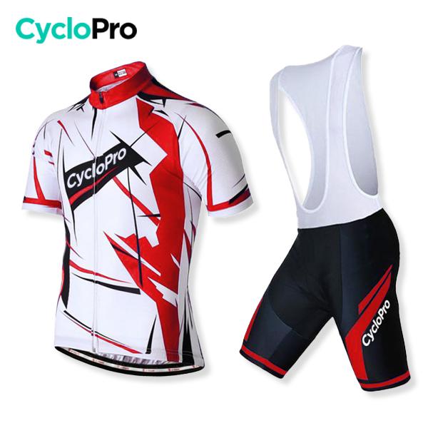 TENUE DE CYCLISTE ROUTE ROUGE - SENSAS+ Tenue de cyclisme été CycloPro Avec 3XL 