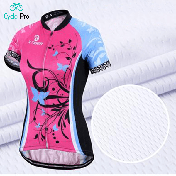 Tenue Vélo de Route à Fleurs - Confort+ - DESTOCKAGE Tenue de cyclisme été Cyclo Pro 
