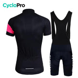 TENUE VÉLO DE ROUTE NOIRE - ÉLÉGANCE+ - DESTOCKAGE Tenue de cyclisme été CycloPro 