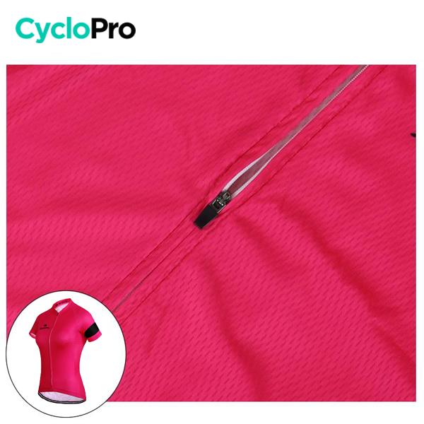 TENUE VÉLO DE ROUTE ROSE - ÉLÉGANCE+ Tenue de cyclisme été CycloPro 