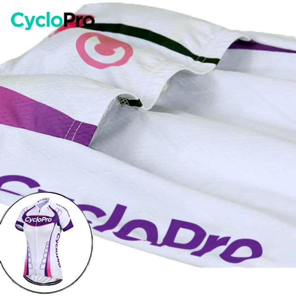 Tenue Vélo de Route Violet - Confort+ - DESTOCKAGE Tenue de cyclisme été Cyclo Pro 