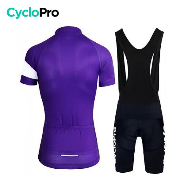 TENUE VÉLO DE ROUTE VIOLETTE - ÉLÉGANCE+ Tenue de cyclisme été CycloPro 