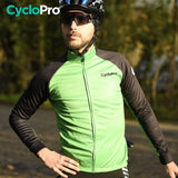 Thermique Cyclisme Verte - Thermika Veste thermique velo CycloPro 