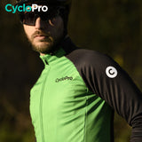 Thermique Cyclisme Verte - Thermika Veste thermique velo CycloPro 